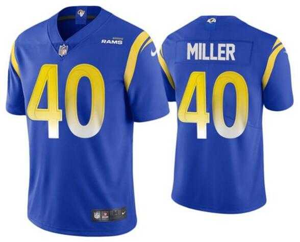 Nike Rams 40 Von Miller 2021 Royal Vapor Untouchable Limited Jersey Dzhi,We sell and wholesale Nike Rams 40 Von Miller 2021 Royal Vapor Untouchable Limited Jersey Dzhi on line form chian!